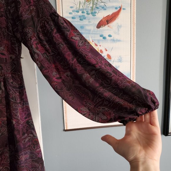 ModCloth Long Sleeve Purple A Moment in Fine Dress Size 10 NWT - Picture 8 of 15
